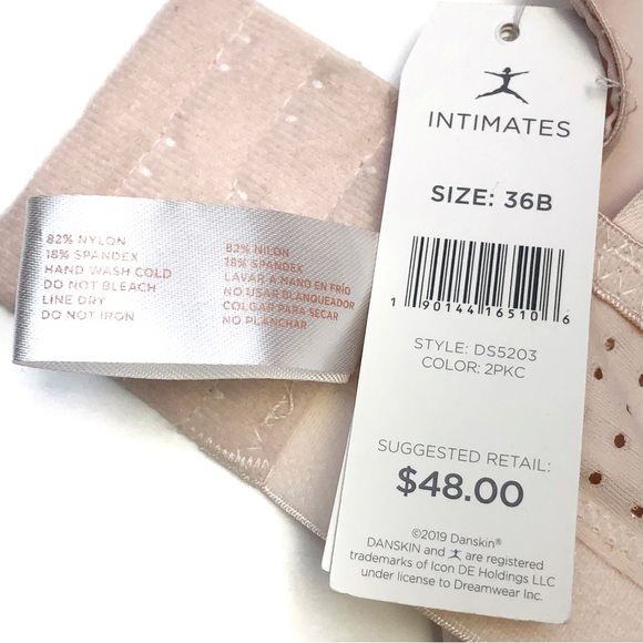 Danskin 36B NWT Blush Pale Pink Push Up Conversion Bra - Picture 8 of 8